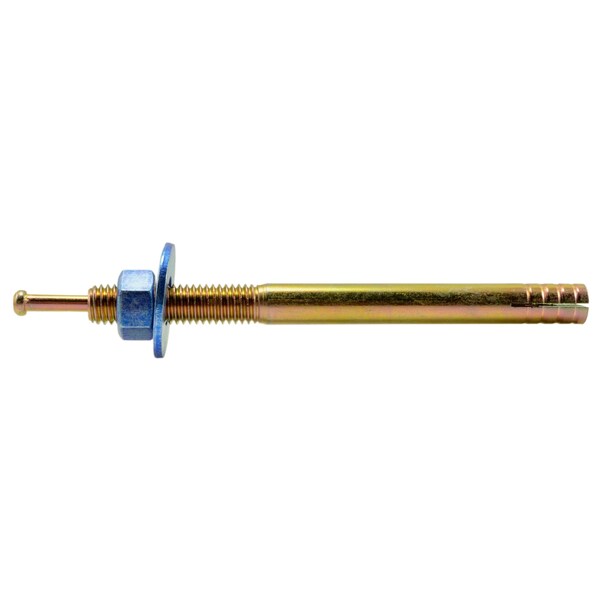 Torquemaster Torquemaster Nail Drive Anchor, 1/2" Dia., 6" L, Steel Yellow Zinc, 25 PK 52569 - main
